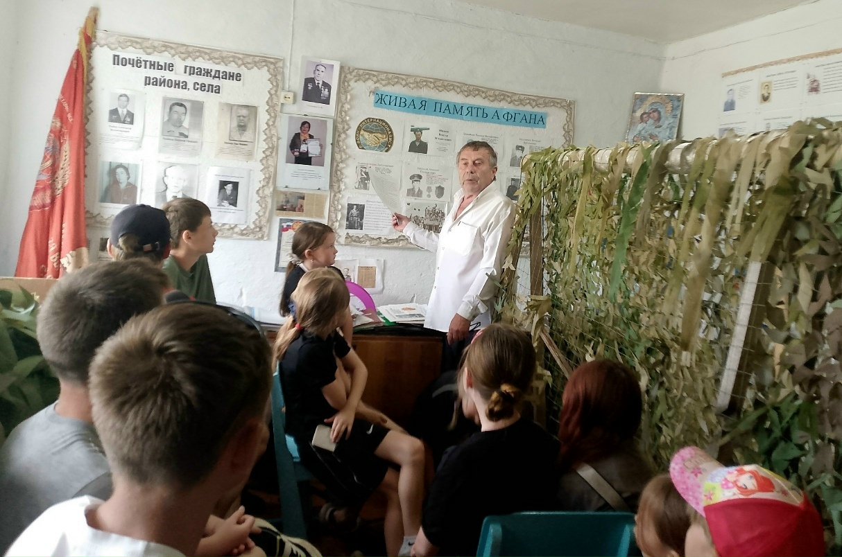 Встреча с председателем Памятинской ветеранской организации «Пусть поколения знают и помнят»