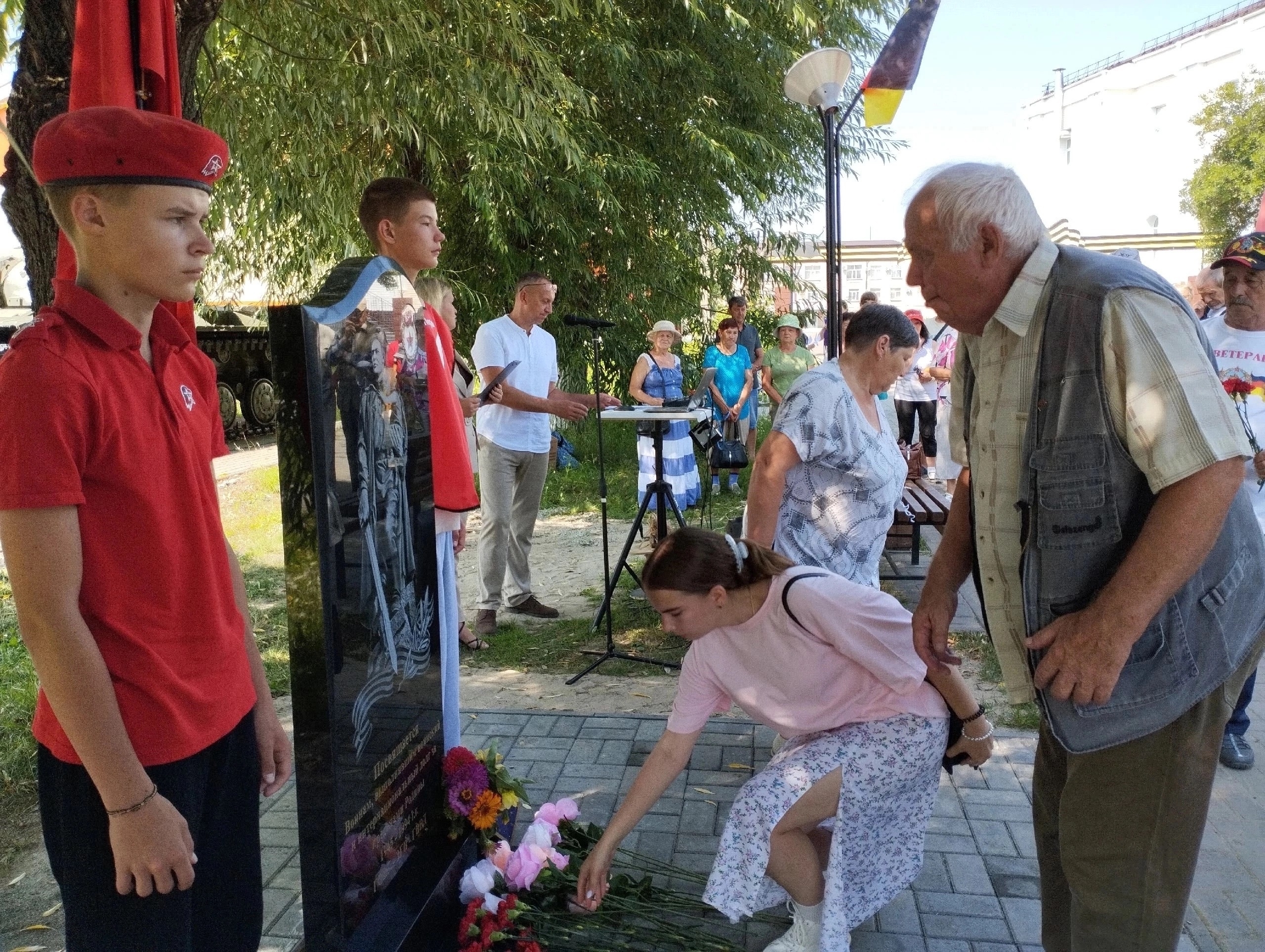 В Щучье открыли памятник воинам Группы советских войск в Германии