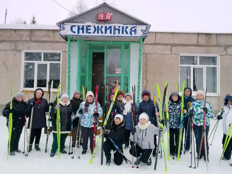 Лыжный забег ветеранов с. Любимово