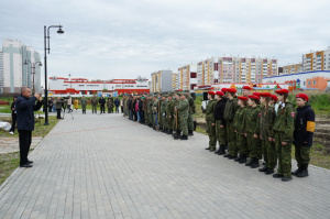 Состоялась закладка Аллеи памяти воинов - пограничников всех поколений.