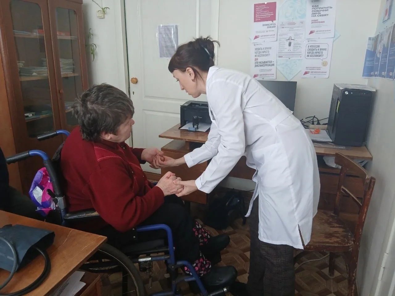 Выезд мобильной бригады врачей в с.Чистое.