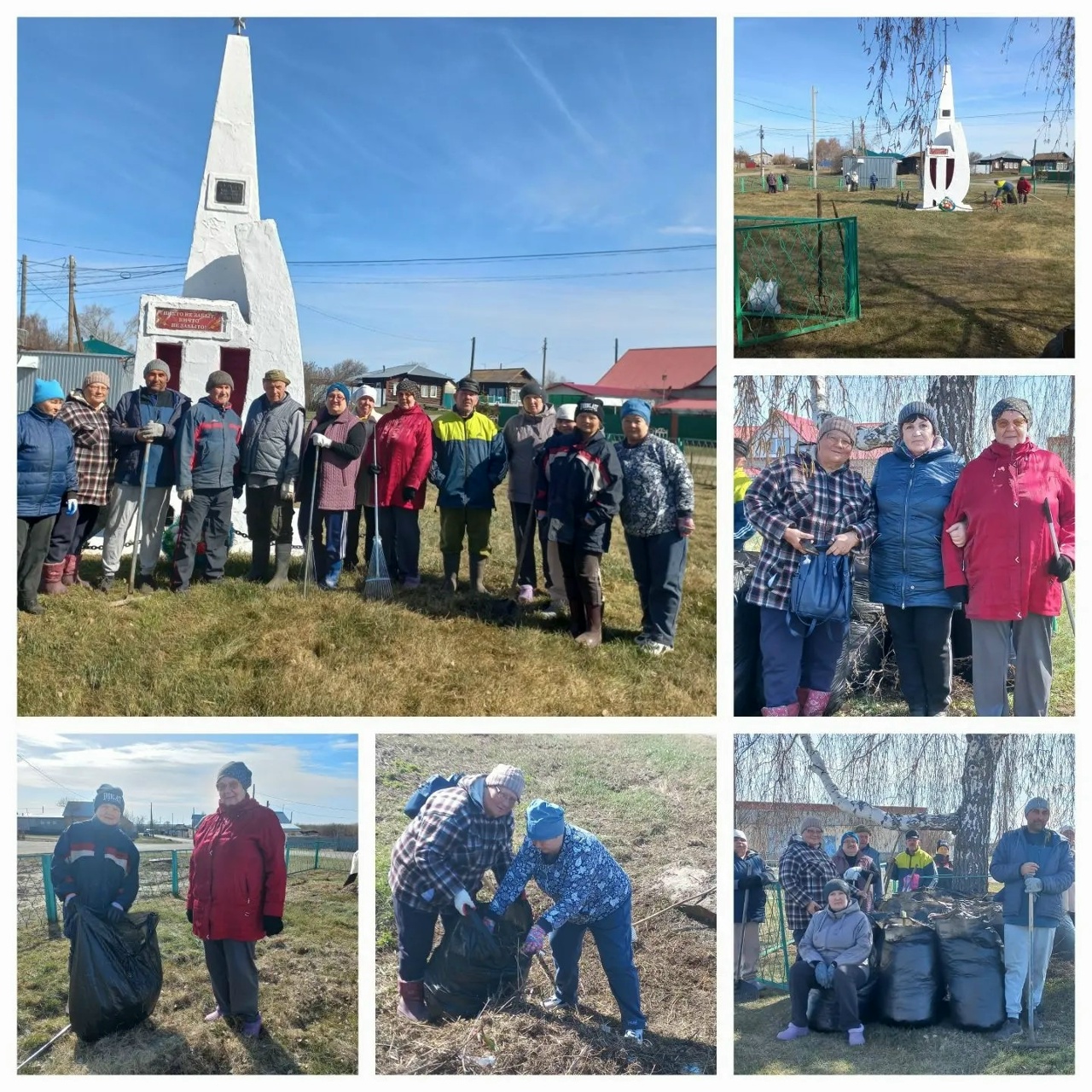 В преддверии дня Победы в с. Верхний Яр прошел субботник